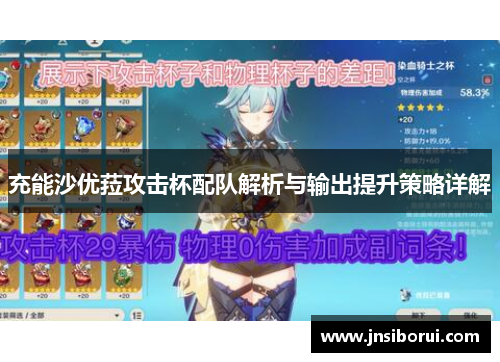 充能沙优菈攻击杯配队解析与输出提升策略详解